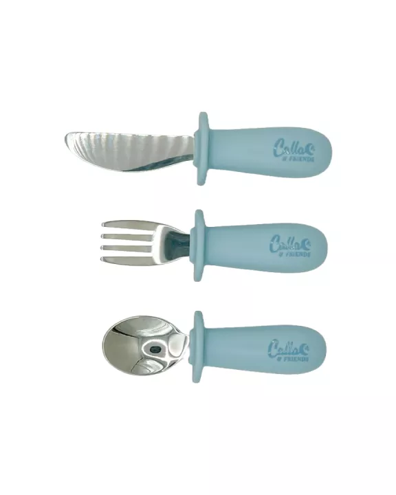 Silicone & Stainless Steel Toddler Utensil Set