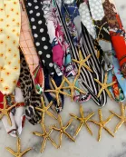 STARFISH SCARF NECKLACE