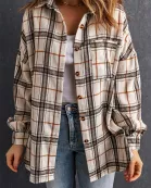Khloe Oversized Plaid Pattern Shacket