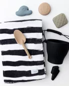 The Kenzie Beach Towel - Brush Stripes