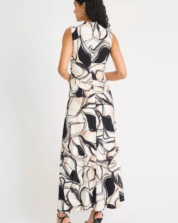 MOCK NECK SLEEVELESS MAXI