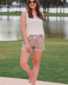 All Natural Solid Drawstring Everyday Shorts