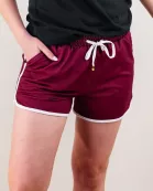 True Maroon Drawstring Everyday Shorts