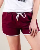 True Maroon Drawstring Everyday Shorts