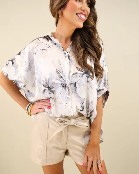 New York Minute Faux Leather Shorts
