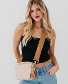 Woven Willow Camera Crossbody Bag Wholesale