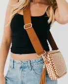 Woven Willow Camera Crossbody Bag Wholesale