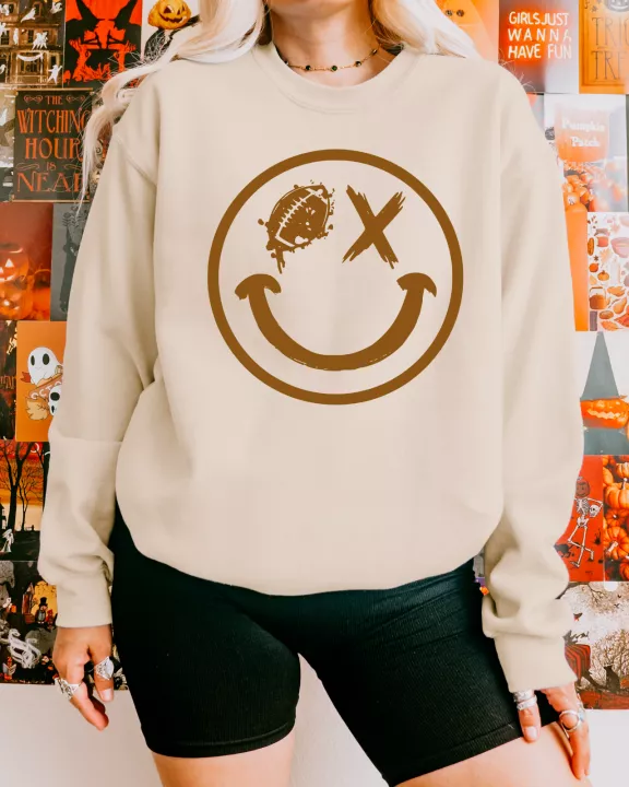 Smiley Wink Face Sweatshirt