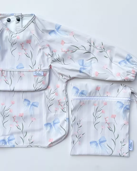 The Grayson Long Sleeve Bib - Floral Fancy