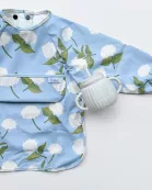 The Grayson Long Sleeve Bib - Hydrangeas