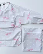 The Grayson Long Sleeve Bib - Sweetheart Bows
