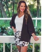 Sloane Button Up Top- Chocolate