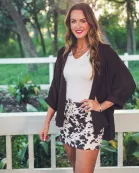 Sloane Button Up Top- Chocolate