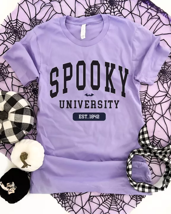 Spooky university tee