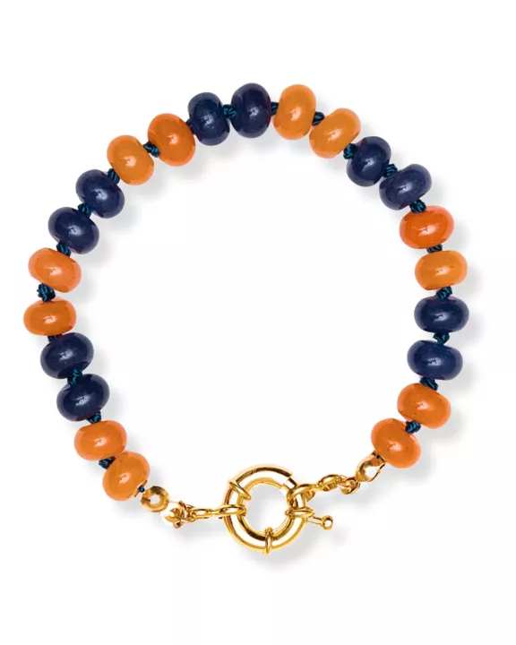 Game Day Beaded Knotted Bracelet