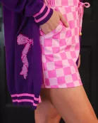 Bubblegum Checkered Skort