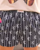 Bows And Goals Boxer Shorts- Black