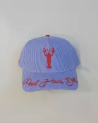 POOL HAIR DAY STRIPED TRUCKER HAT