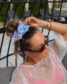 POOLSIDE SATIN JUMBO SCRUNCHIE