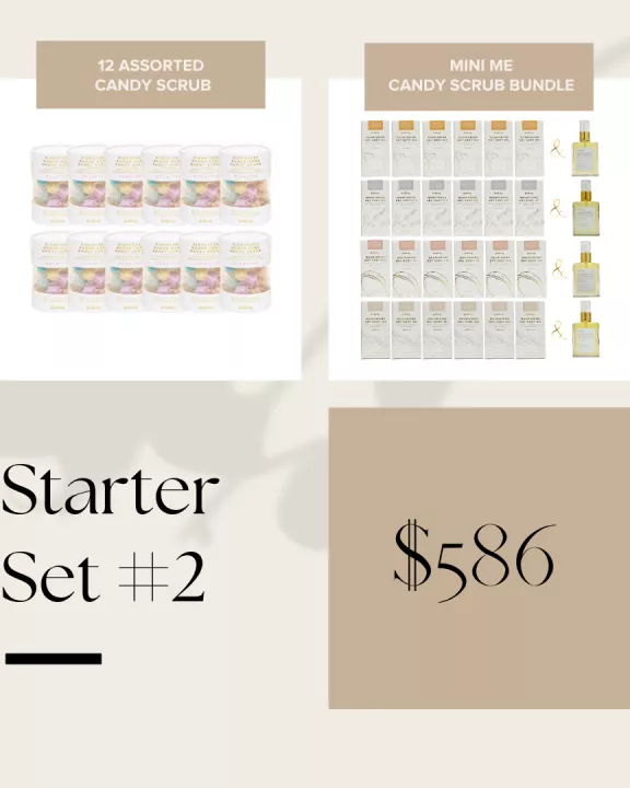 Starter Set #2: Assorted Candy Scrub + Body Oil