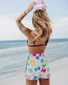 Multicolored Bows Wholesale Ladies Boxer Shorts