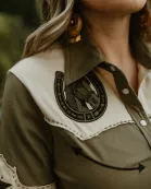 The Brave Horse Button Up