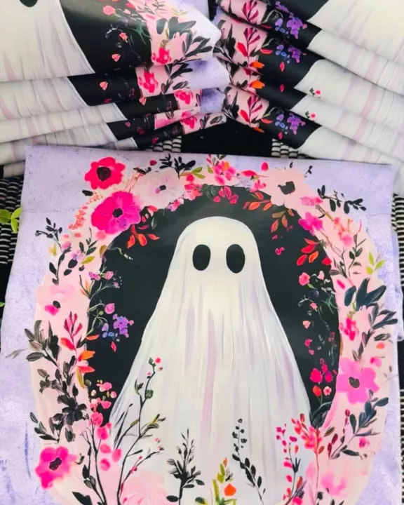 Floral Ghost | Purple Colorblast | Short Sleeve Tee