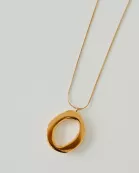 Camille Open Circle Statement Necklace - WATERPROOF