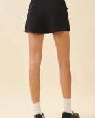CP10188-Unique Tulip Style Front Overlay Tailored Shorts