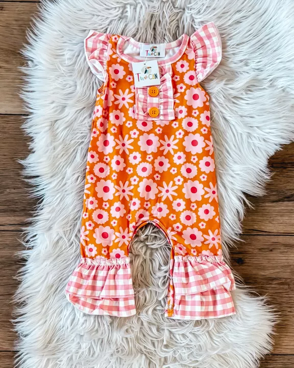 Retro Daisies Infant Romper by TwoCan