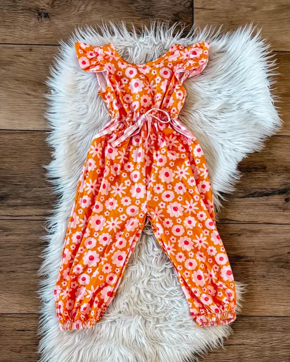 Retro Daisies Jumpsuit by TwoCan