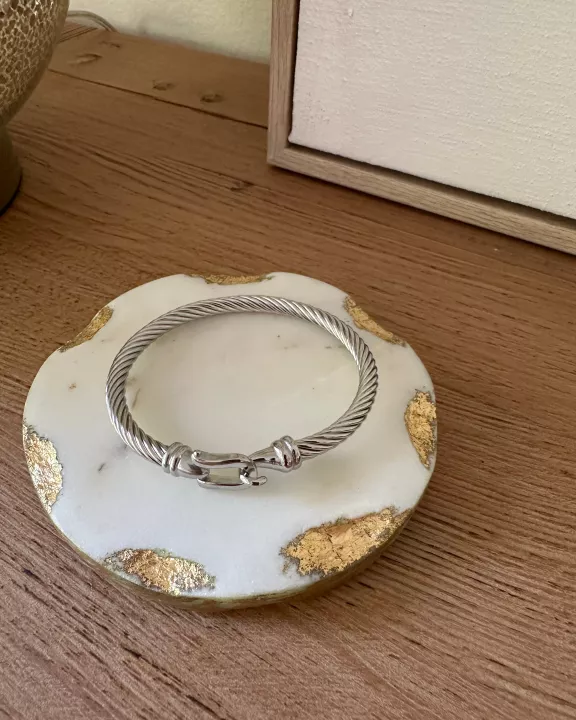 TWIST BANGLE - 18k plate