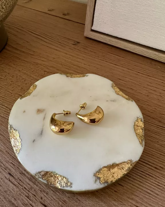 18K Plate Water Drop Earrings