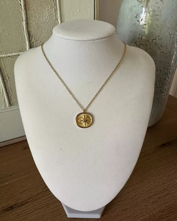 18K Plate Vintage North Star Pendant