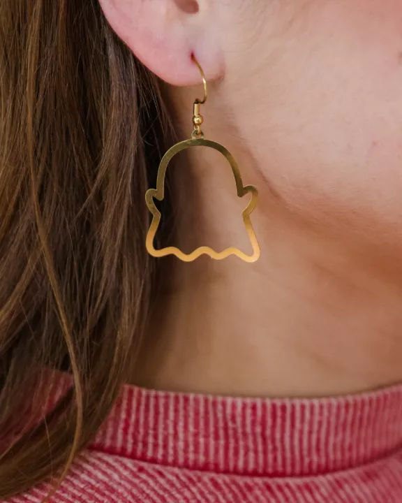 Gold Ghost Earrings
