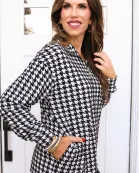 Hayden Houndstooth Quarter Zip