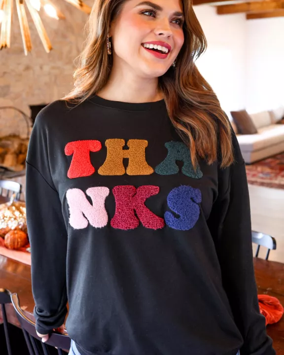 Thanks Chenille Pullover