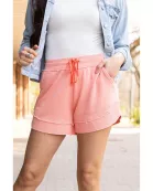 Ready to Ship | The Emelia Terry Cloth Shorts - Pastel Orange