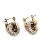 Estelle Crystal Double Hoop Earrings