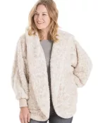 Snow Leopard Lightweight BODY WRAP with Hoodie and Pockets