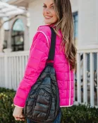 Black Metallic Wholesale Sling Bag