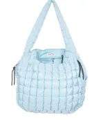 Light Blue Wholesale Puffer Quilted Tote Bag