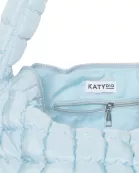 Light Blue Wholesale Puffer Quilted Tote Bag