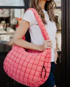 Coral Wholesale Quilted Women's Tote Bag