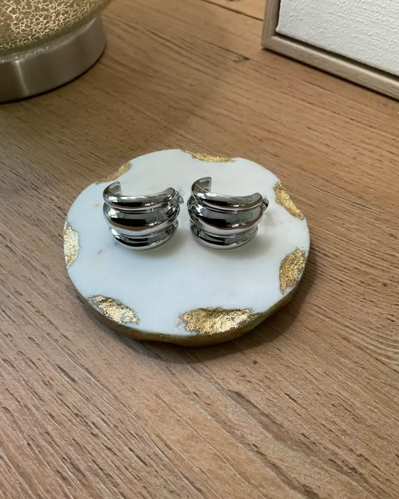 Twist Design 18K plate Earrings