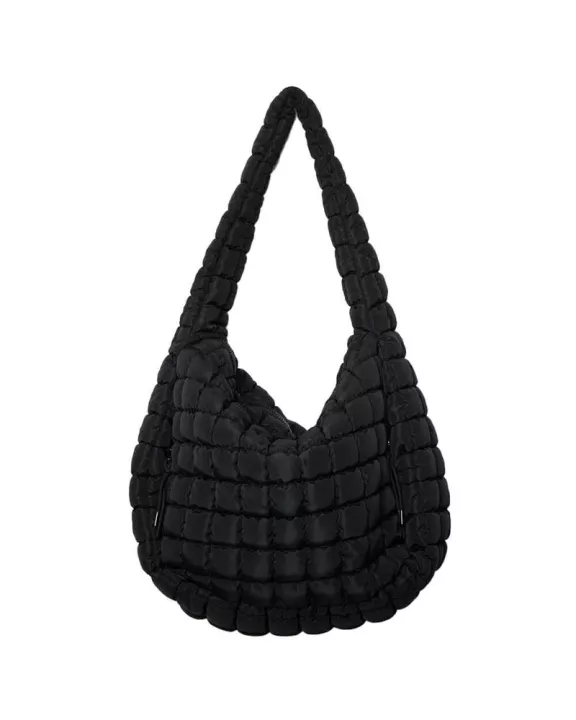 Black Wholesale Puffer Tote Bag