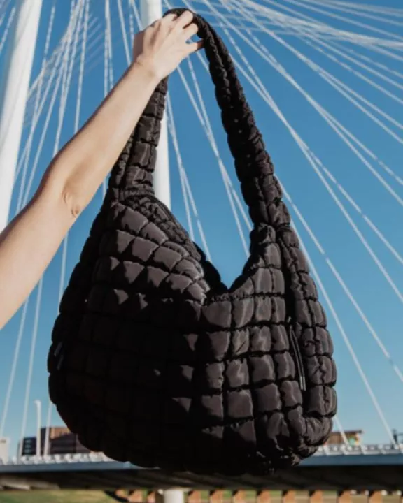 Black Wholesale Puffer Tote Bag