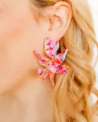 Flora Statement Earrings - Pink Sprinkles