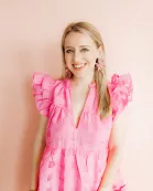 Flora Statement Earrings - Pink Sprinkles