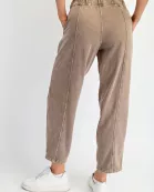 MINERAL WASHED TERRY COCOON PANT